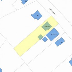 169 Cypress St, Newton MA 02459-2226 plot plan