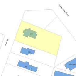 122 Rand Ter, Newton MA 02466-2422 plot plan
