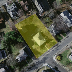 49 Chase St, Newton MA  02459-2213 aerial view