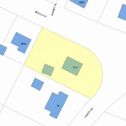 1994 Beacon St, Newton MA  02468-1471 plot plan