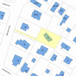 66 Waverley Ave, Newton MA 02458-2135 plot plan
