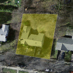 21 Kendall Rd, Newton MA 02459-2657 aerial view