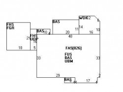 518 Chestnut St, Newton MA  02468-1206 floor plan