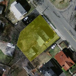 185 Nevada St, Newton MA 02460-1227 aerial view