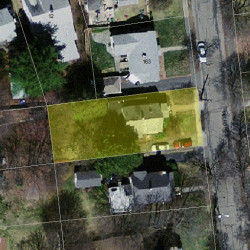 167 Melrose St, Newton MA 02466-1107 aerial view
