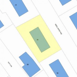 49 Hazelhurst Ave, Newton MA 02465-1342 plot plan