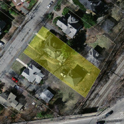 56 Hartford St, Newton MA  02461-1517 aerial view