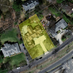 1311 Commonwealth Ave, Newton MA  02465-2912 aerial view