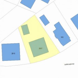 2007 Commonwealth Ave, Newton MA 02466-2003 plot plan