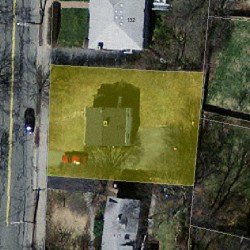 136 Cherry St, Newton MA 02465-1239 aerial view
