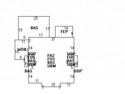 2 Evergreen Ave, Newton MA 02466-1703 floor plan