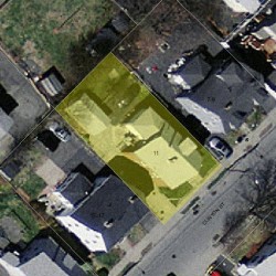11 Clinton St, Newton MA  02458-1211 aerial view