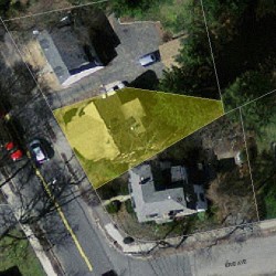 41 Woodward St, Newton MA 02461-1536 aerial view