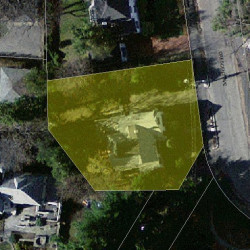 45 Crescent Ave, Newton MA 02459-2133 aerial view