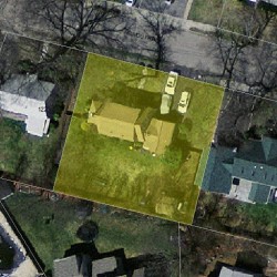 116 Falmouth Rd, Newton MA 02465-1127 aerial view