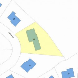 44 Farina Rd, Newton MA  02459-2860 plot plan