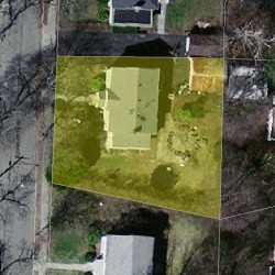 37 Charlotte Rd, Newton MA  02459-1707 aerial view