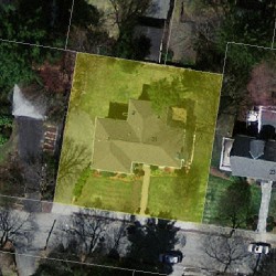 31 Fredana Rd, Newton MA  02468-1103 aerial view