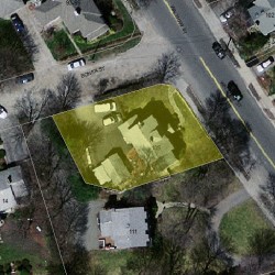 105 Waltham St, Newton MA  02465-1331 aerial view