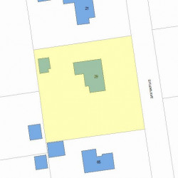 29 Sylvan Ave, Newton MA 02465-3015 plot plan