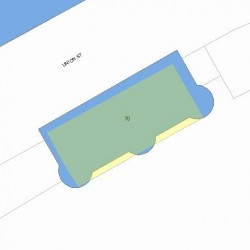 70 Union St, Newton MA  02459-2223 plot plan