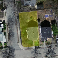 17 Ware Rd, Newton MA  02466-1415 aerial view