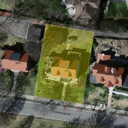 1071 Commonwealth Ave, Newton MA 02459-1447 aerial view