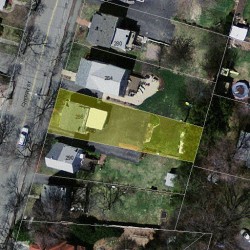 286 Cherry St, Newton MA 02465-1605 aerial view
