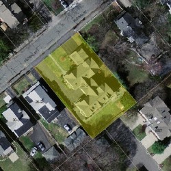 22 Floral St, Newton MA  02461-1245 aerial view