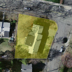 5 Village Cir, Newton MA 02459-3069 aerial view