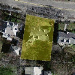 188 Commonwealth Ave, Newton MA  02459 aerial view