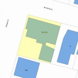 338 Cherry St, Newton MA 02465-1627 plot plan