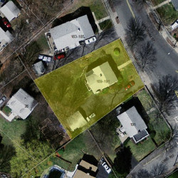 191 Waltham St, Newton MA 02465-1353 aerial view