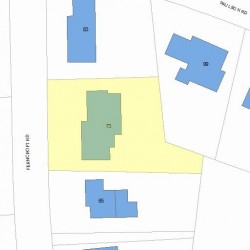 73 Ferncroft Rd, Newton MA  02468-1213 plot plan
