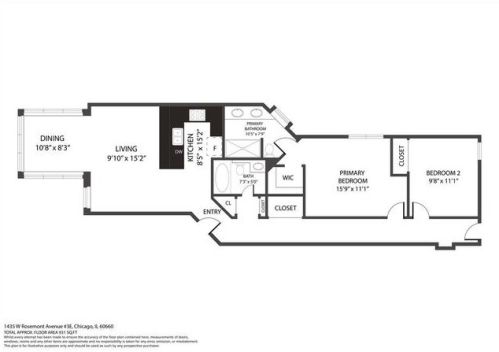 1435 Rosemont Ave, Chicago IL  60660-1319 exterior