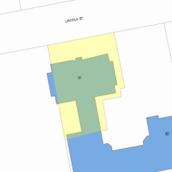90 Lincoln St, Newton MA 02461-1542 plot plan