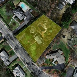 126 Valentine St, Newton MA  02465-3028 aerial view