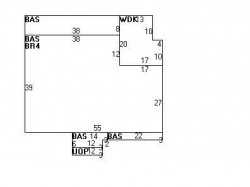 93 Andrew St, Newton MA  02461-2144 floor plan
