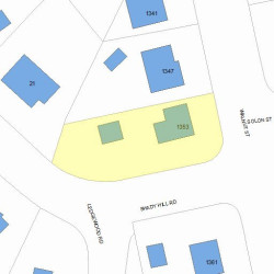 1353 Walnut St, Newton MA 02461-1852 plot plan