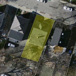 58 Gardner St, Newton MA  02458-1405 aerial view