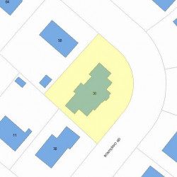 36 Bontempo Rd, Newton MA  02459-3640 plot plan