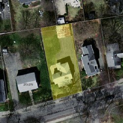 269 Webster St, Newton MA 02466-2105 aerial view