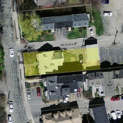 278 Melrose St, Newton MA 02466-1918 aerial view