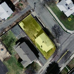 173 Auburndale Ave, Newton MA 02466-1601 aerial view
