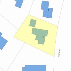22 Rosalie Rd, Newton MA  02459-3131 plot plan