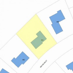 454 Brookline St, Newton MA 02459-3146 plot plan
