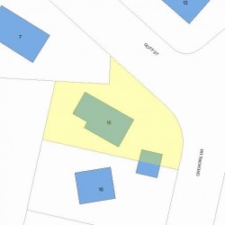 16 Crehore Dr, Newton MA 02462-1109 plot plan