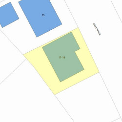 17 Circuit Ave, Newton MA 02461-1602 plot plan