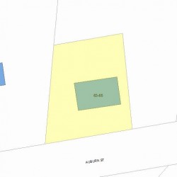 65 Auburn St, Newton MA  02466-2501 plot plan