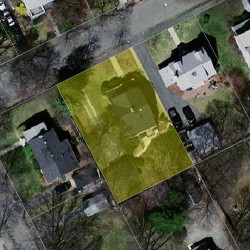 39 Adella Ave, Newton MA 02465-1921 aerial view